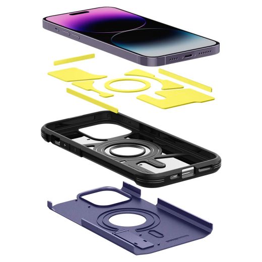 Захисний чохол Spigen Tough Armor (MagFit) Deep Purple для iPhone 14 Pro (ACS05579)