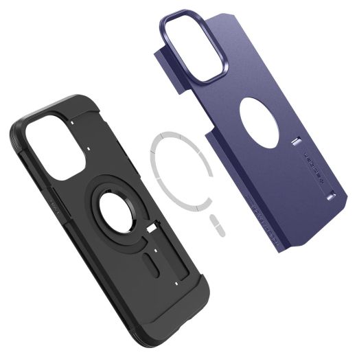 Захисний чохол Spigen Tough Armor (MagFit) Deep Purple для iPhone 14 Pro (ACS05579)