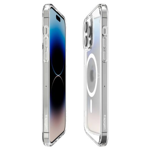 Прозрачный чехол Spigen Ultra Hybrid (MagFit) Frost Clear для iPhone 14 Pro Max (ACS05583)