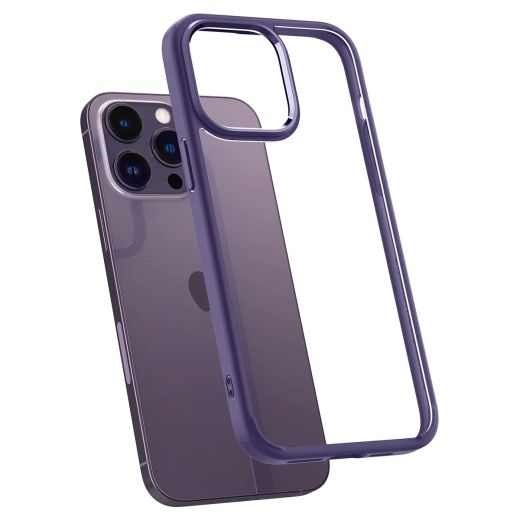 Прозрачный чехол Spigen Ultra Hybrid Deep Purple для iPhone 14 Pro Max (ACS05574)