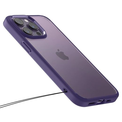 Прозрачный чехол Spigen Ultra Hybrid Deep Purple для iPhone 14 Pro Max (ACS05574)