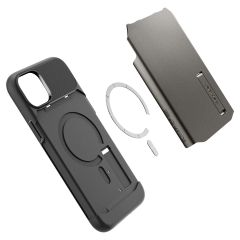 Чохол Spigen Slim Armor (MagFit) Gunmetal для iPhone 14 (ACS04685)