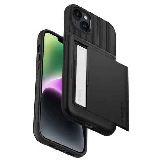 Чохол Spigen Slim Armor CS Black для iPhone 14 (ACS05058)