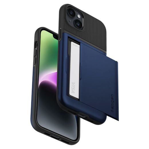 Чехол Spigen Slim Armor CS Navy Blue для iPhone 14 Plus (ACS04913)