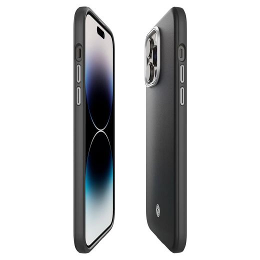 Кожаный чехол Spigen Enzo Black для iPhone 14 Pro Max (ACS04850)