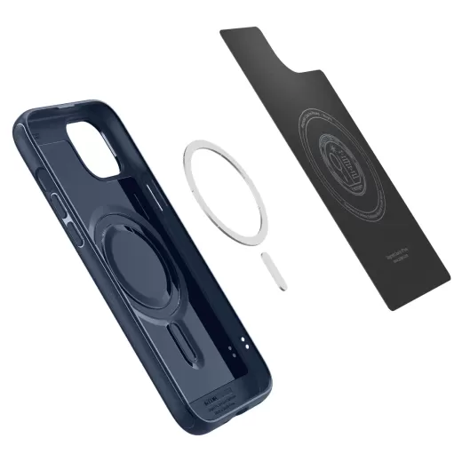 Чехол Spigen Mag Armor (MagFit) Navy Blue для iPhone 15 (ACS06816)