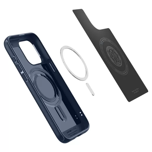 Чехол Spigen Mag Armor (MagFit) Navy Blue для iPhone 15 Pro (ACS06737)