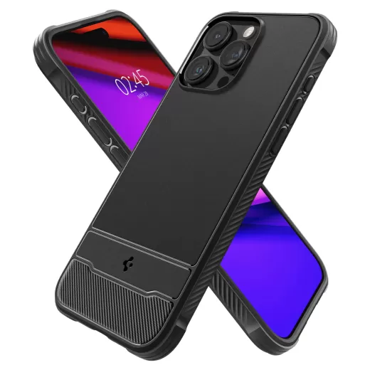 Чехол Spigen Rugged Armor (MagFit) Matte Black для iPhone 15 Pro (ACS06703)