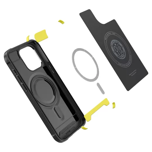 Чохол Spigen Rugged Armor (MagFit) Matte Black для iPhone 15 Pro Max (ACS06561)