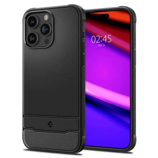 Чехол Spigen Rugged Armor (MagFit) Matte Black для iPhone 15 Pro (ACS06703)