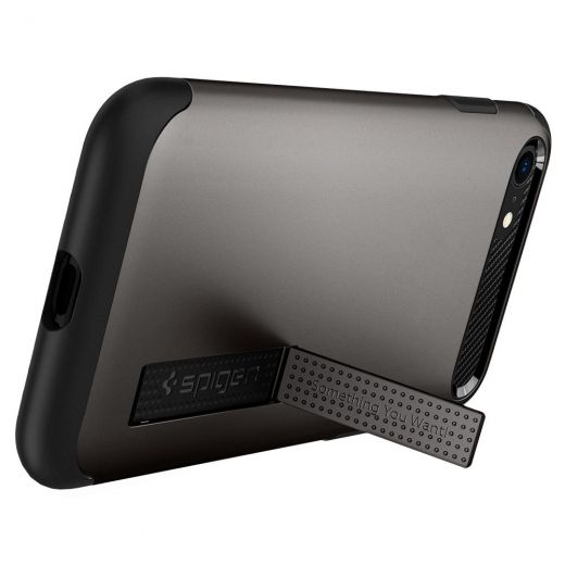Чехол Spigen Slim Armor Gunmetal (ACS00887) для iPhone SE (2020)