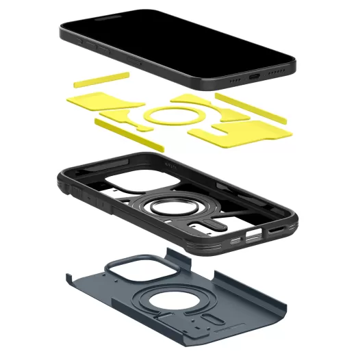 Чохол Spigen Tough Armor (MagFit) Metal Slate для iPhone 15 Pro Max (ACS06595)