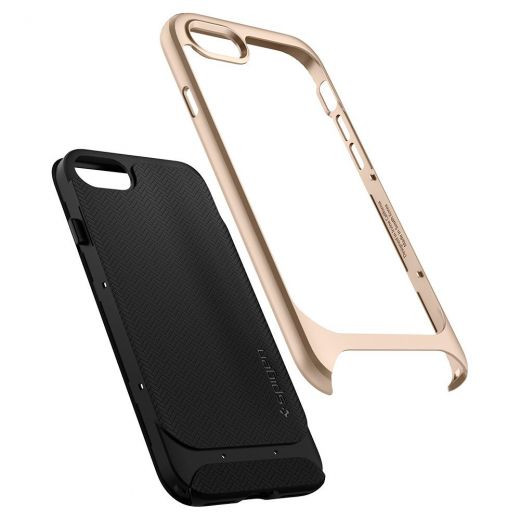 Чохол Spigen Neo Hybrid Herringbone Champagne Gold (054CS22201) для iPhone SE (2020)