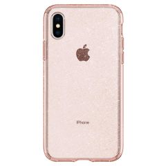 Чехол Spigen Liquid Crystal Glitter Rose Quartz для iPhone XS