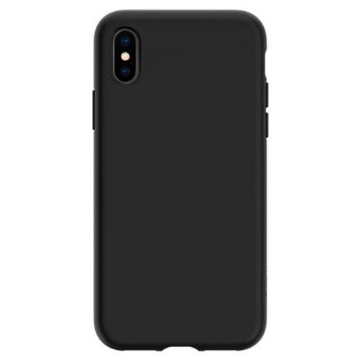 Чехол Spigen Liquid Crystal Matte Black для iPhone XS