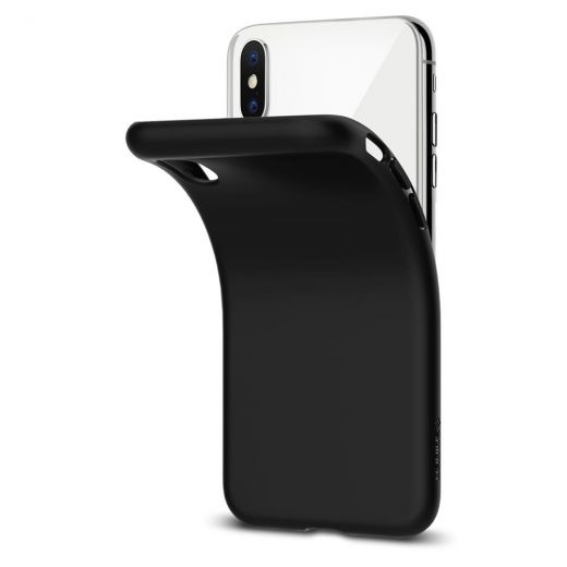 Чехол Spigen Liquid Crystal Matte Black для iPhone XS