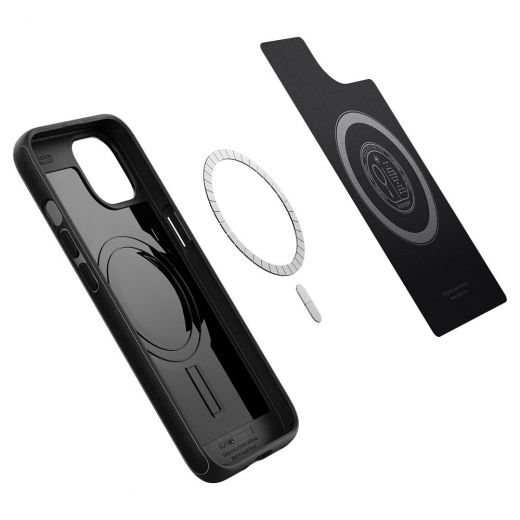 Чехол Spigen Mag Armor Matte Black для iPhone 13 (ACS03546)