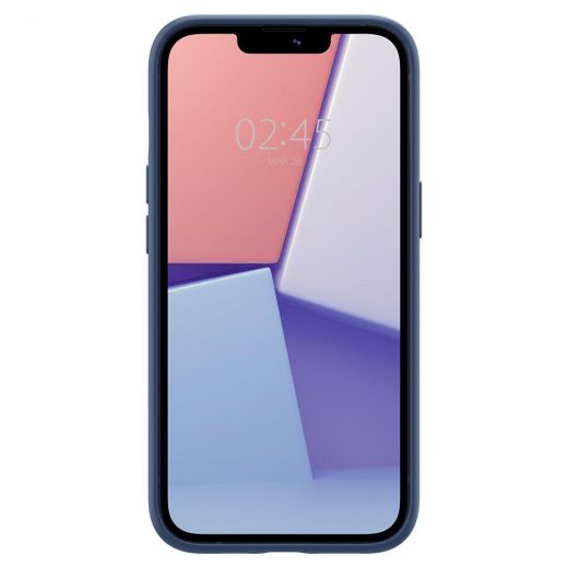 Чехол Spigen Silicone Fit Navy Blue для iPhone 13 (ACS03550)