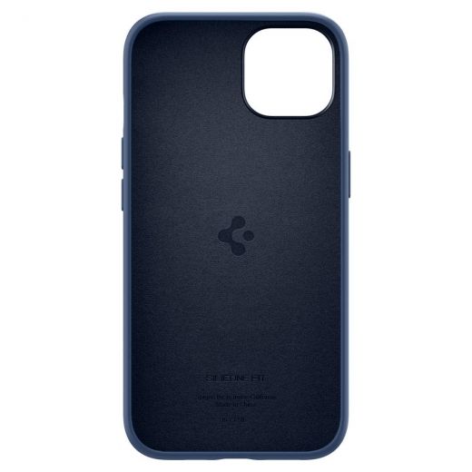 Чехол Spigen Silicone Fit Navy Blue для iPhone 13 (ACS03550)