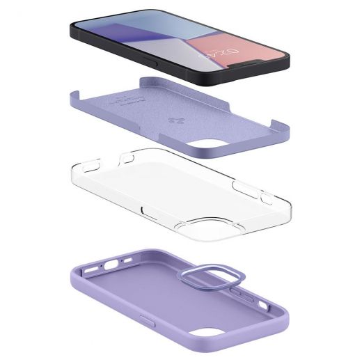 Чехол Spigen Silicone Fit Iris Purple для iPhone 13 mini (ACS03342)