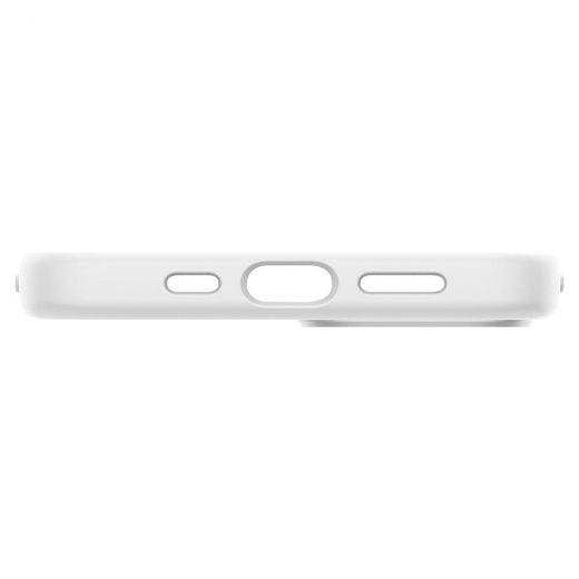 Чехол Spigen Silicone Fit White для iPhone 13 mini (ACS03340)