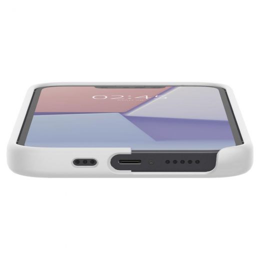 Чехол Spigen Silicone Fit White для iPhone 13 (ACS03549)