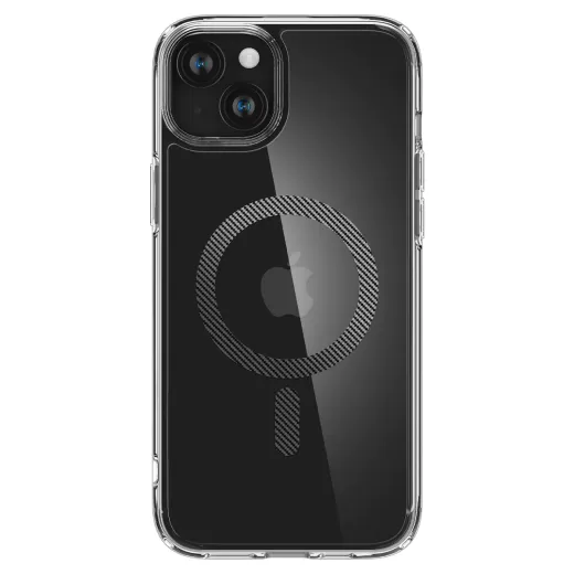 Прозрачный чехол Spigen Ultra Hybrid (MagFit) Carbon Fiber для iPhone 15 (ACS06805)