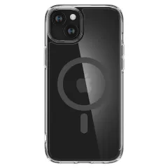 Прозорий чохол Spigen Ultra Hybrid (MagFit) Graphite для iPhone 15 Plus (ACS06662)
