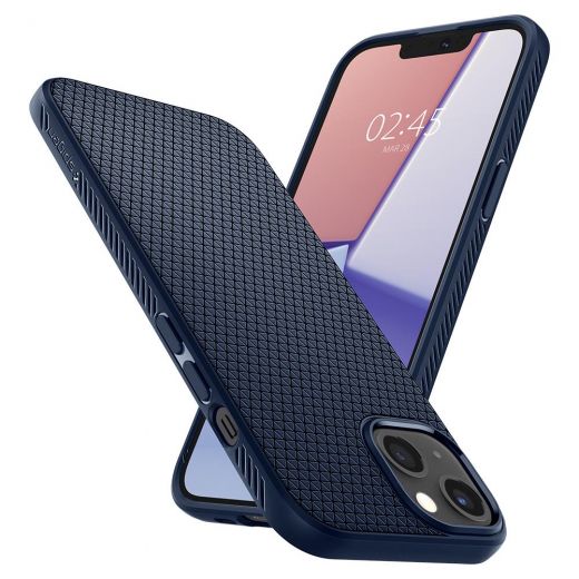 Чехол Spigen Liquid Air Navy Blue для iPhone 13 (ACS03520)