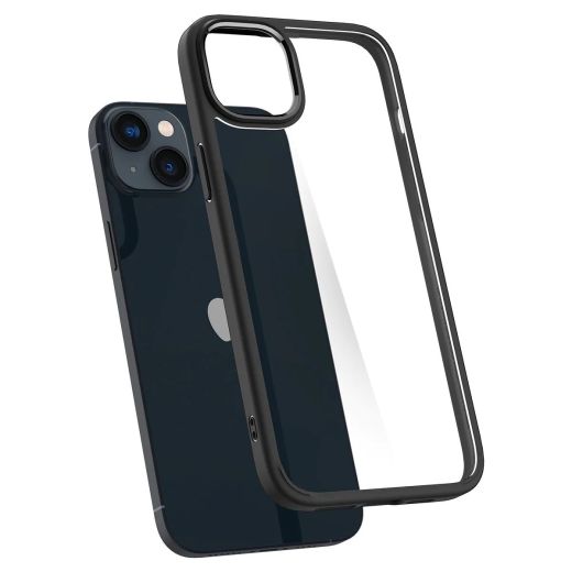 Прозрачный чехол Spigen Ultra Hybrid Matte Black для iPhone 14 (ACS05041)