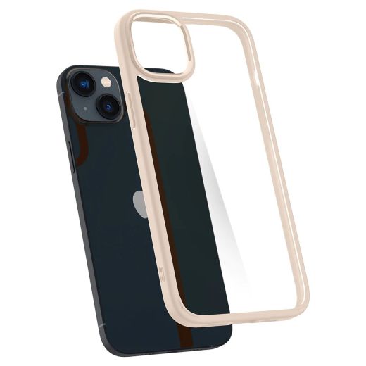 Прозрачный чехол Spigen Ultra Hybrid Sand Beige для iPhone 14 (ACS05044)