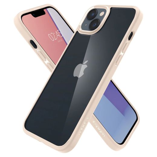 Прозрачный чехол Spigen Ultra Hybrid Sand Beige для iPhone 14 (ACS05044)