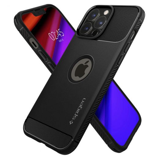 Чохол Spigen Rugged Armor Matte Black для iPhone 13 Pro (ACS03257)