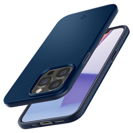 Чехол Spigen Thin Fit Navy Blue для iPhone 13 Pro (ACS03250)