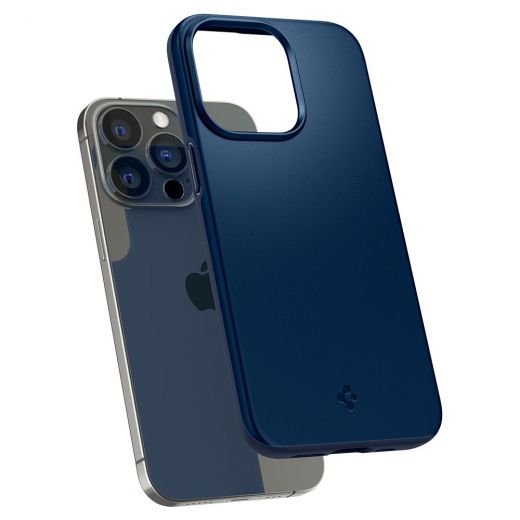 Чехол Spigen Thin Fit Navy Blue для iPhone 13 Pro (ACS03250)