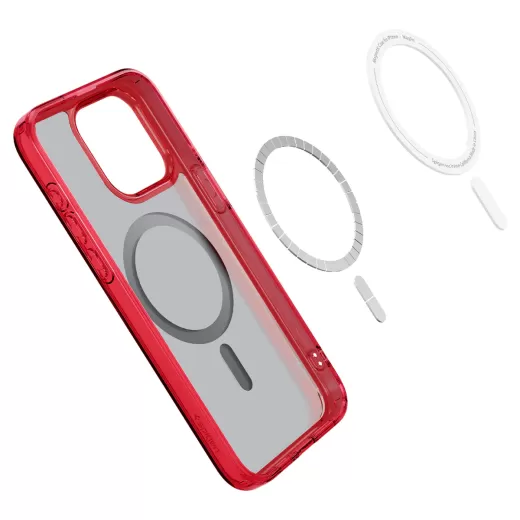 Чохол Spigen Ultra Hybrid (MagFit) Frost Red для iPhone 15 Pro (ACS07057)