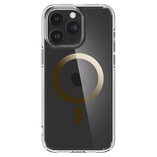 Чохол Spigen Ultra Hybrid (MagFit) Gold для iPhone 15 Pro (ACS06718)