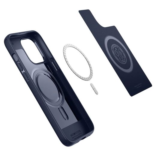Чехол Spigen Mag Armor (MagFit) Navy Blue для iPhone 14 Pro (ACS04990)