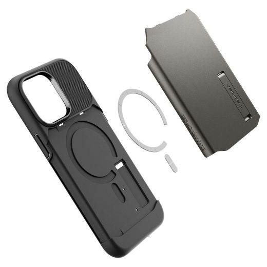 Чехол Spigen Slim Armor (MagFit) Gunmetal для iPhone 14 Pro (ACS04673)