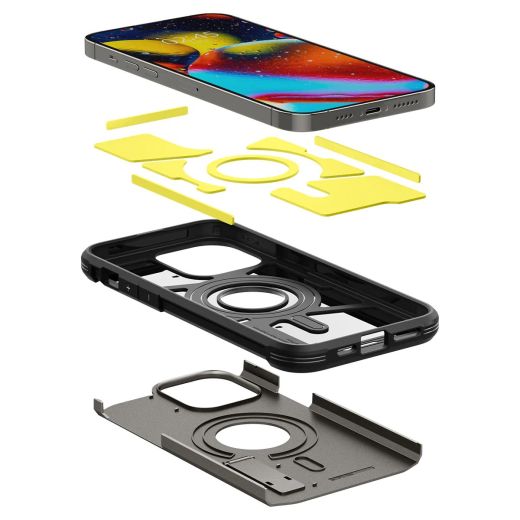 Захисний чохол Spigen Tough Armor (MagFit) Gunmetal для iPhone 14 Pro (ACS04984)