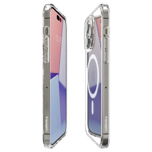 Прозорий чохол  Spigen Ultra Hybrid (MagFit) White для iPhone 14 Pro (ACS04969)