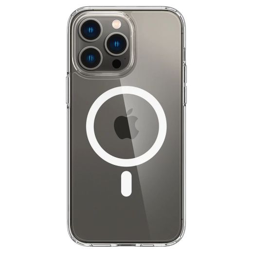 Прозорий чохол Spigen Ultra Hybrid (MagFit) White для iPhone 14 Pro Max (ACS04825)