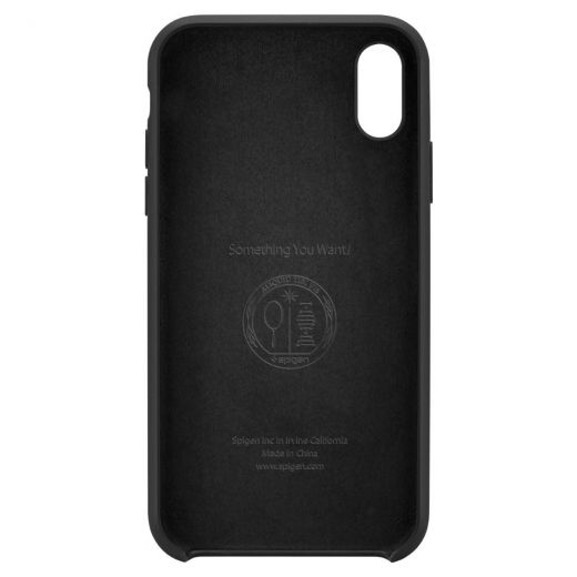 Чехол Spigen Silicone Fit Black для iPhone XR