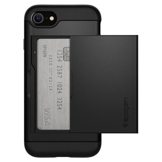 Чохол Spigen Slim Armor CS Black (042CS20455) для iPhone SE (2020)