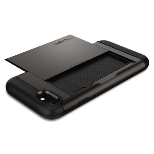 Чохол Spigen Slim Armor CS Gunmetal (042CS20453) для iPhone SE (2020)