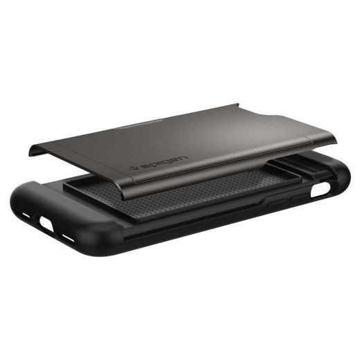Чохол Spigen Slim Armor CS Gunmetal (042CS20453) для iPhone SE (2020)