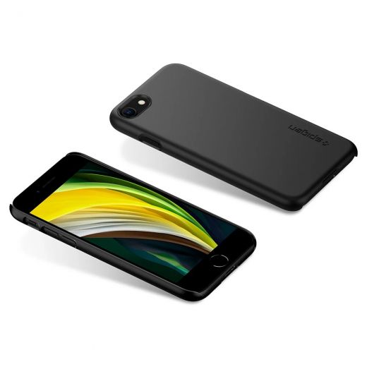 Чохол Spigen Thin Fit Black (042CS20427) для iPhone SE (2020)