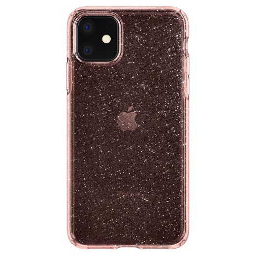 Чехол Spigen Liquid Crystal Glitter Rose Quartz для iPhone 11