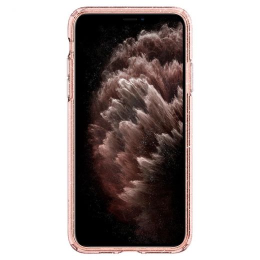 Чехол Spigen Liquid Crystal Glitter Rose Quartz для iPhone 11 Pro Max