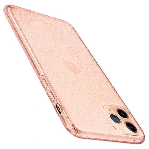 Чехол Spigen Liquid Crystal Glitter Rose Quartz для iPhone 11 Pro Max